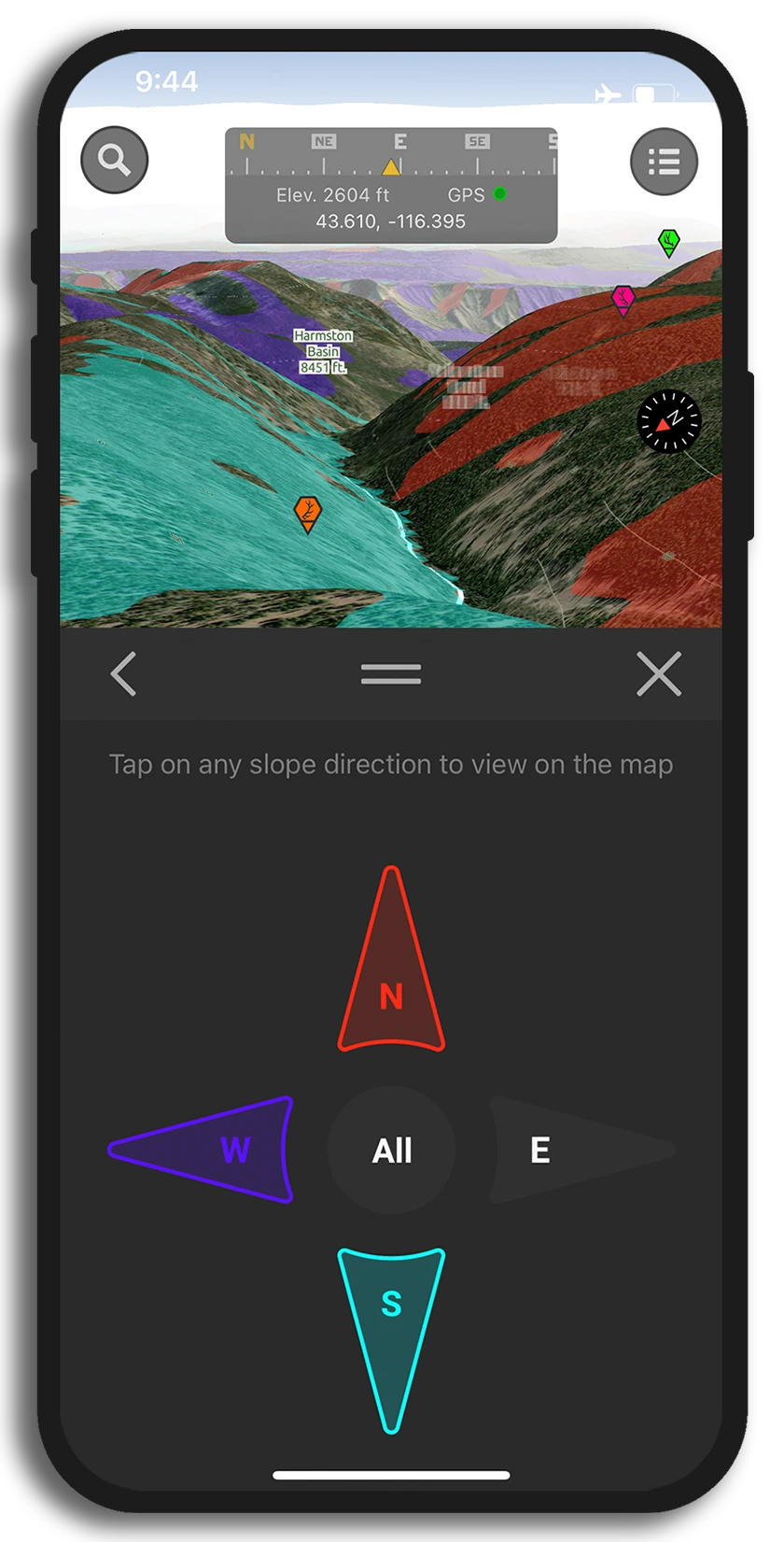 Offline 3D Map layers for shed hunters