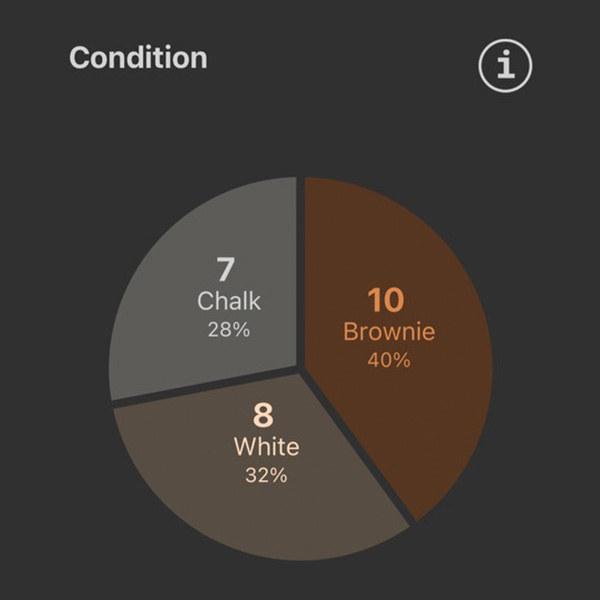 Shed Antler Conditions pie chart